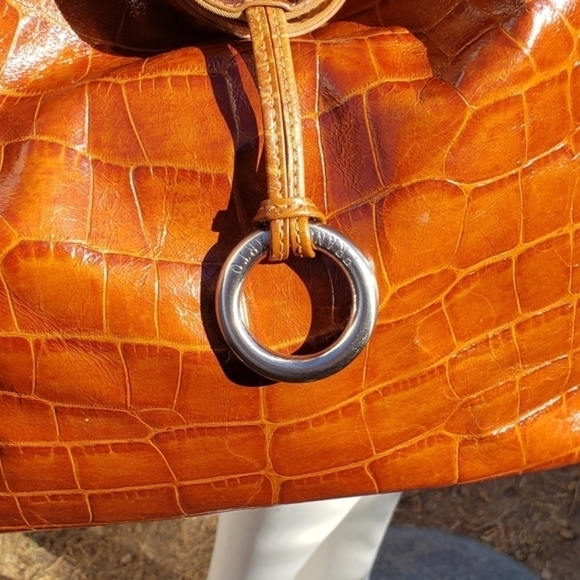 Brown Franco Sarto faux Crocodile embossed leather - Picture 2 of 7